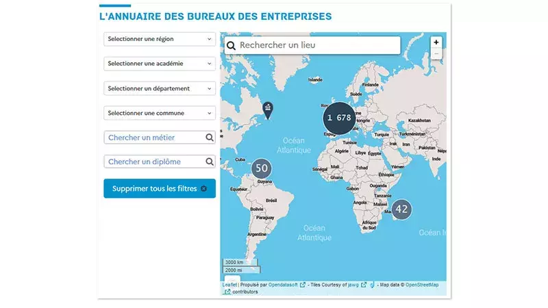 Annuaire des bureaux des entreprises