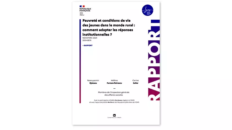 Pauvreté et conditions de vie des jeunes dans le monde rural : comment adapter les réponses institutionnelles ? | Novembre 2024 | Rapport | IGAS