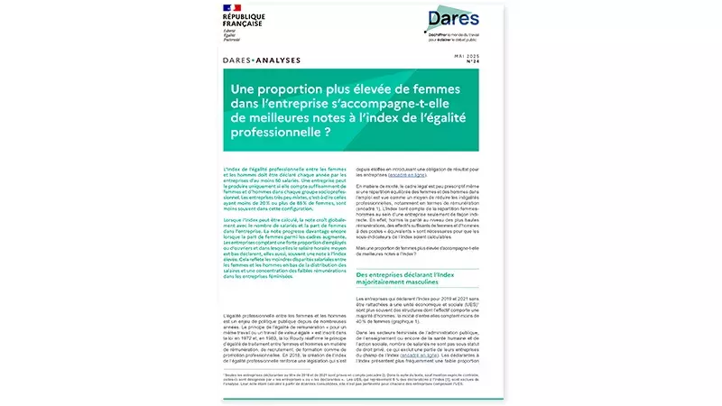 Une proportion plus élevée de femmes dans l’entreprise s’accompagne-t-elle de meilleures notes à l’index de l’égalité professionnelle ?