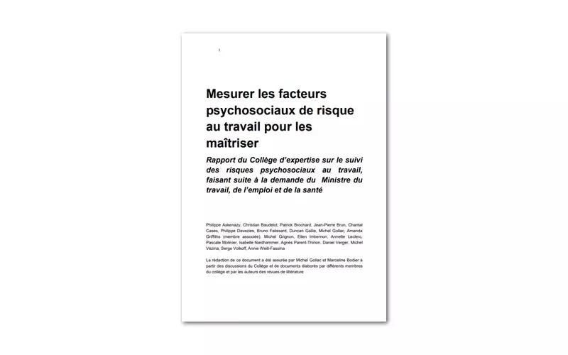 Mesurer les facteurs psychosociaux de risque au travail pour les maîtriser