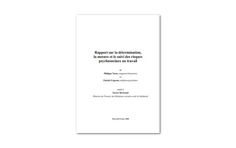 La détermination, la mesure et le suivi des risques psychosociaux au travail