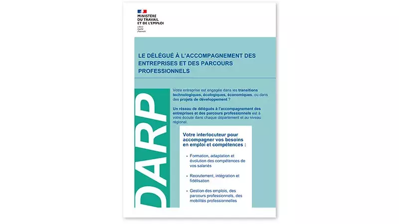 Le délégué à l'accompagnement des entreprises et des parcours professionnels