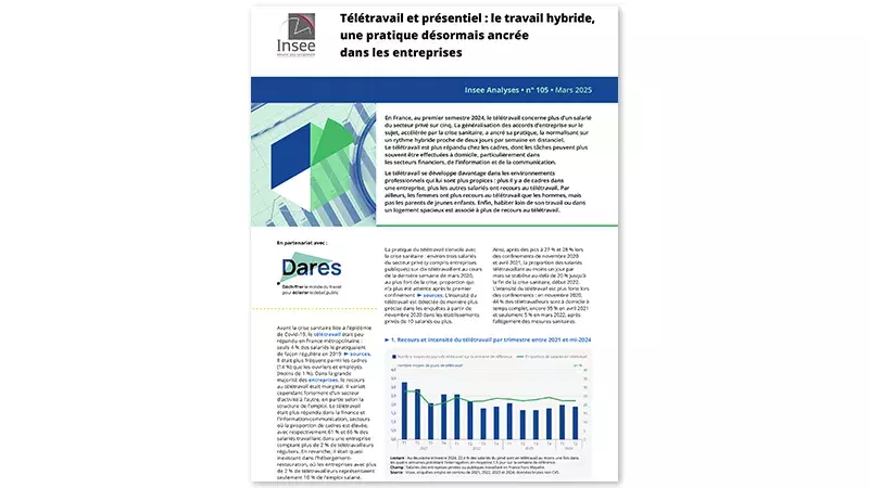 Télétravail et présentiel : le travail hybride, une pratique désormais ancrée dans les entreprises