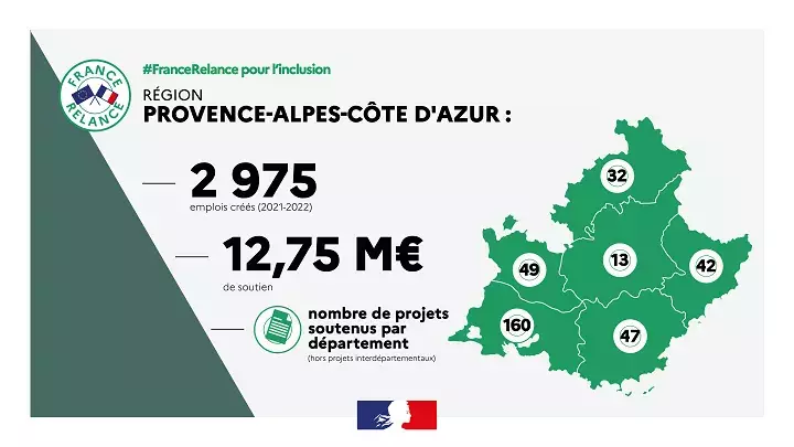 Carte Provence-Alpes-Côte d'Azur